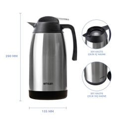 EMSAN NEW VEGA ÇELİK TERMOS INOX 2,1 LİTRE