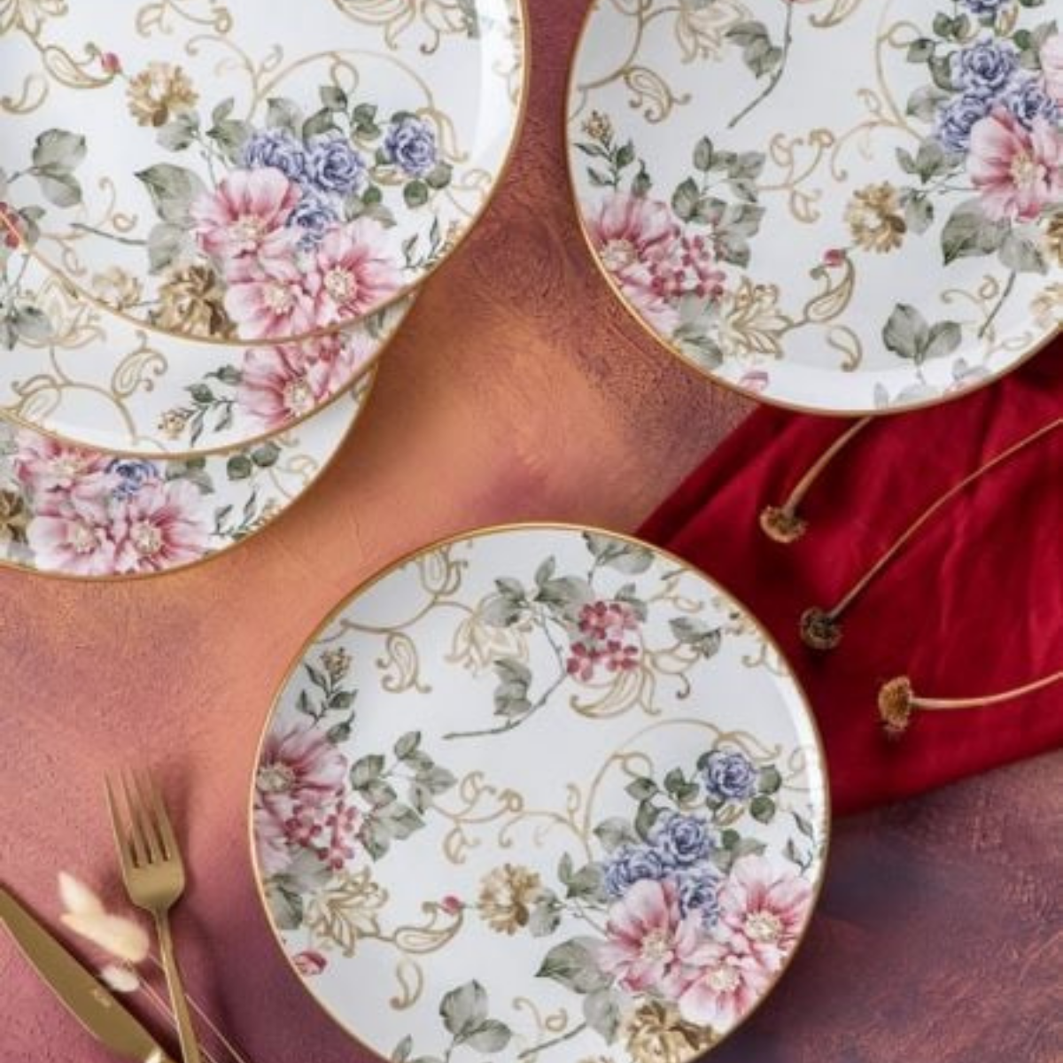 Acar Rosa 6 Lı Servis Tabağı