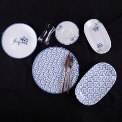 Aryıldız Lucia Blue 32 Parça 6 Kişilik Kahvaltı Takımı